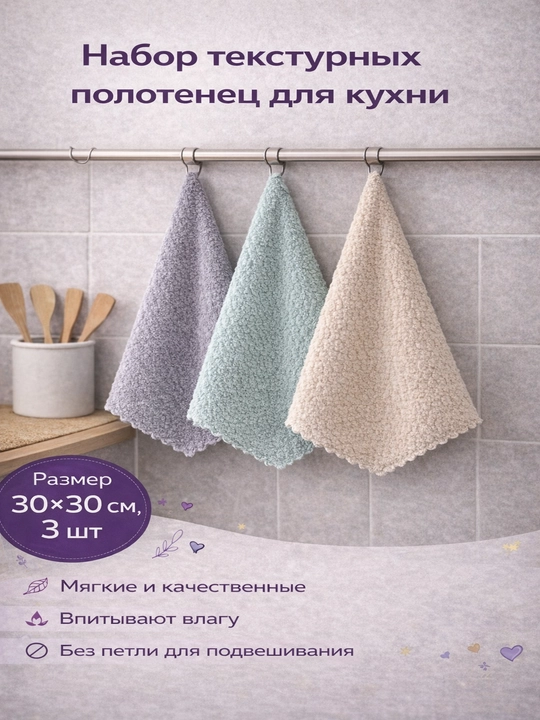 Oshxona sochiqlari mikrofibra matodan, yumshoq va namlikni yaxshi shimadi - 