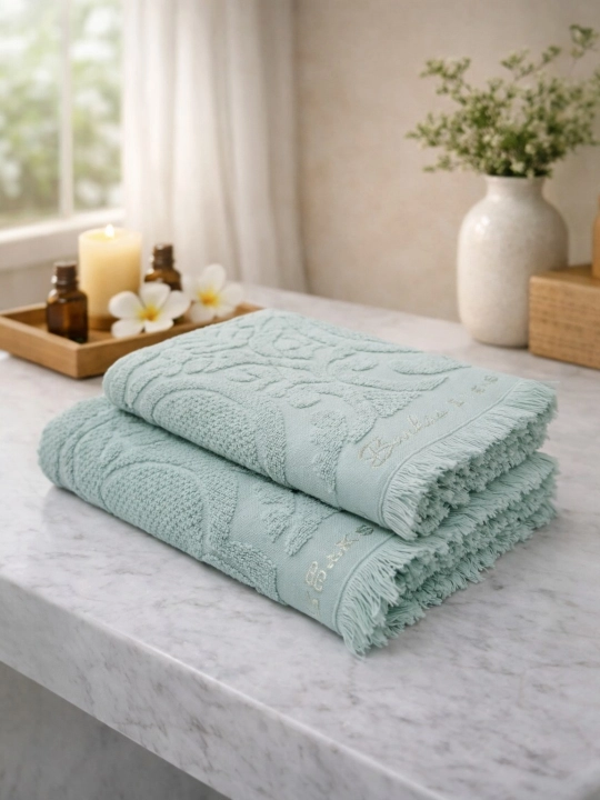 COTTON LIFE Полотенце для лица и ванной | 100% хлопок | Красивый дизайн | Выбор семьи