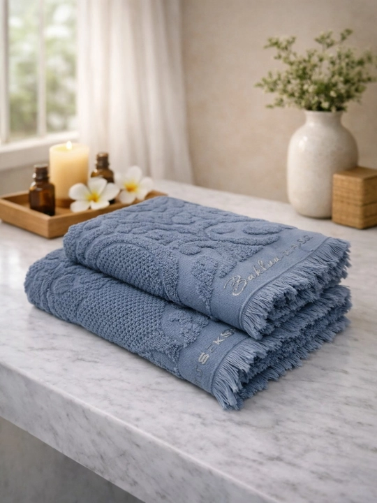 COTTON LIFE Полотенце для лица и ванной | 100% хлопок | Красивый дизайн | Выбор семьи