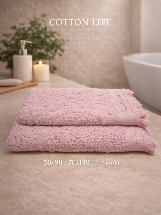 COTTON LIFE Полотенце для лица и ванной | 100% хлопок | Красивый дизайн | Выбор семьи