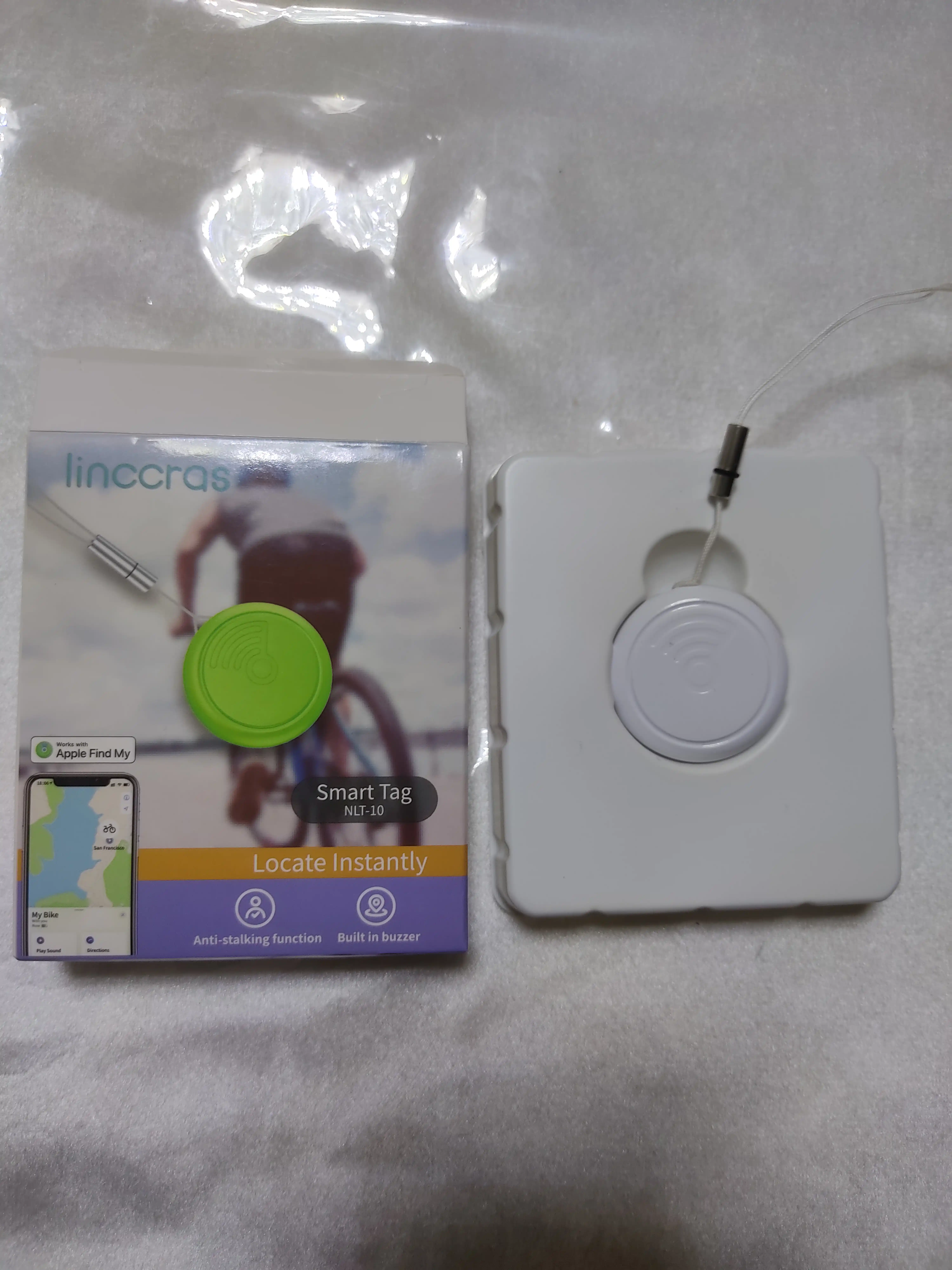 Поисковый Bluetooth-трекер для вещей - совместим с Локатор, аналог AirTag, iOS MFi