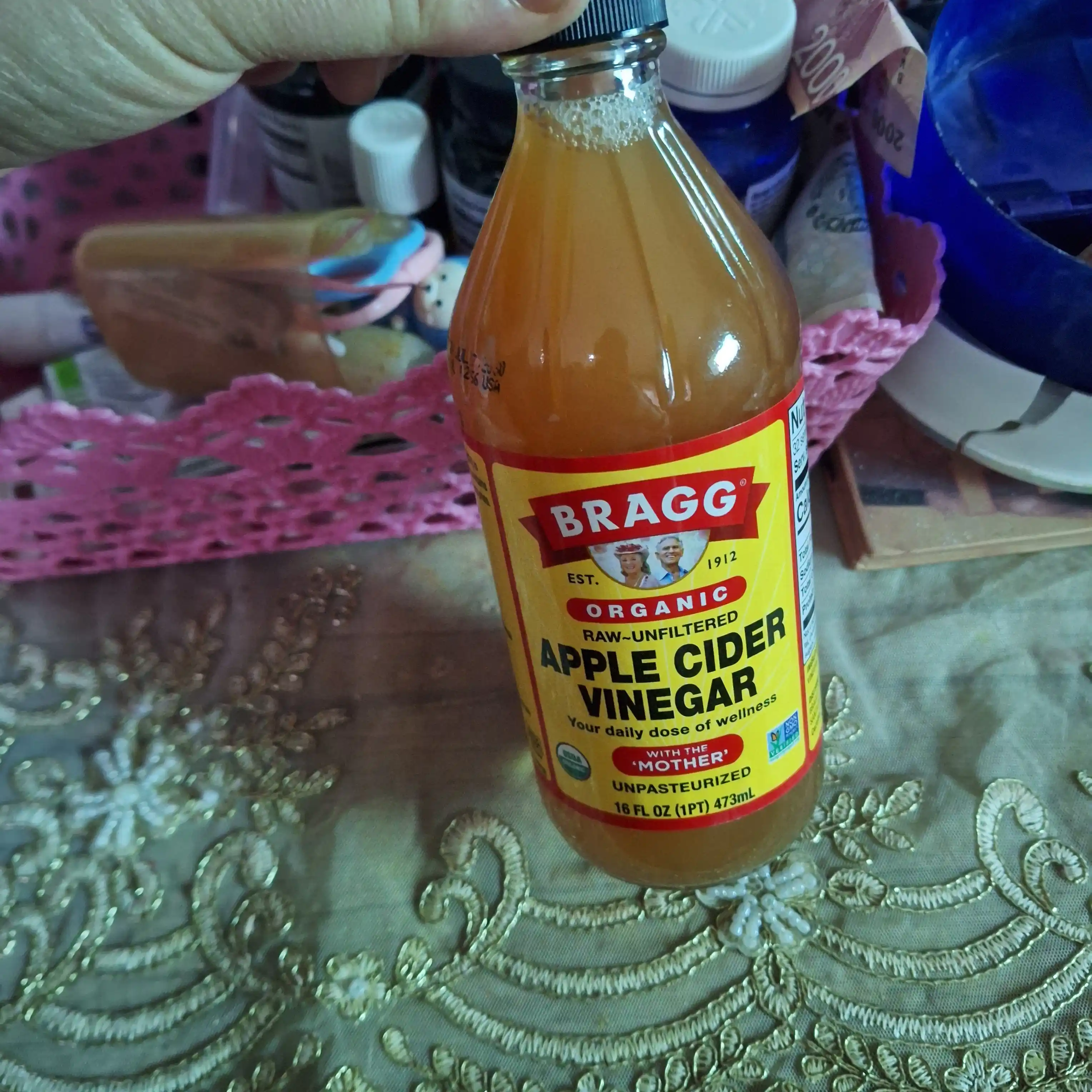 Bragg sirkali organik olma sirkasi, filtrlanmagan, 473 ml