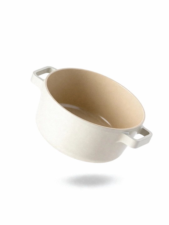 NEOFLAM FIKA qozon 5.4 l 26 sm, shisha qopqoqli, quyma alyuminiy, induksion