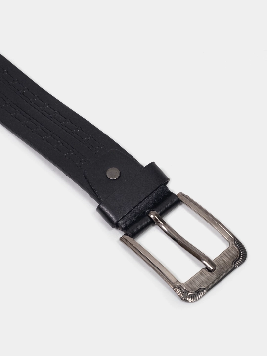 Alyuminiy qisqichli dermantin kamar, 123 sm, kengligi 36 mm