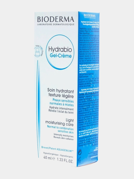 Гель-крем для лица bioderma hydrabio, увлажняющий, 40 мл