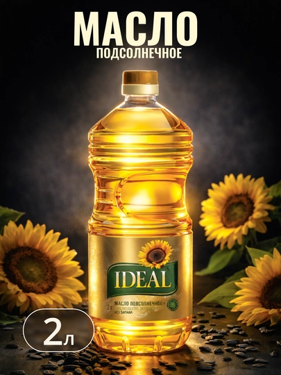 Подсолнечное масло Ideal, 2 л — GROCERY-P005381