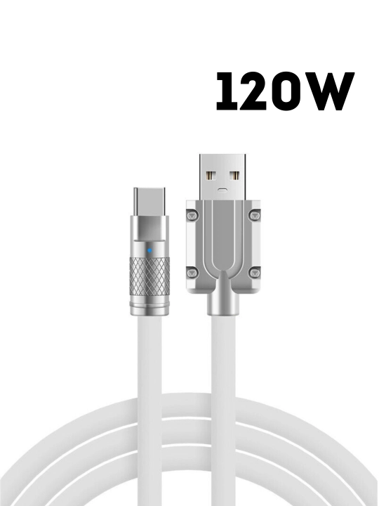 Супер быстрый зарядный USB-кабель, 120 Вт, Type-C  