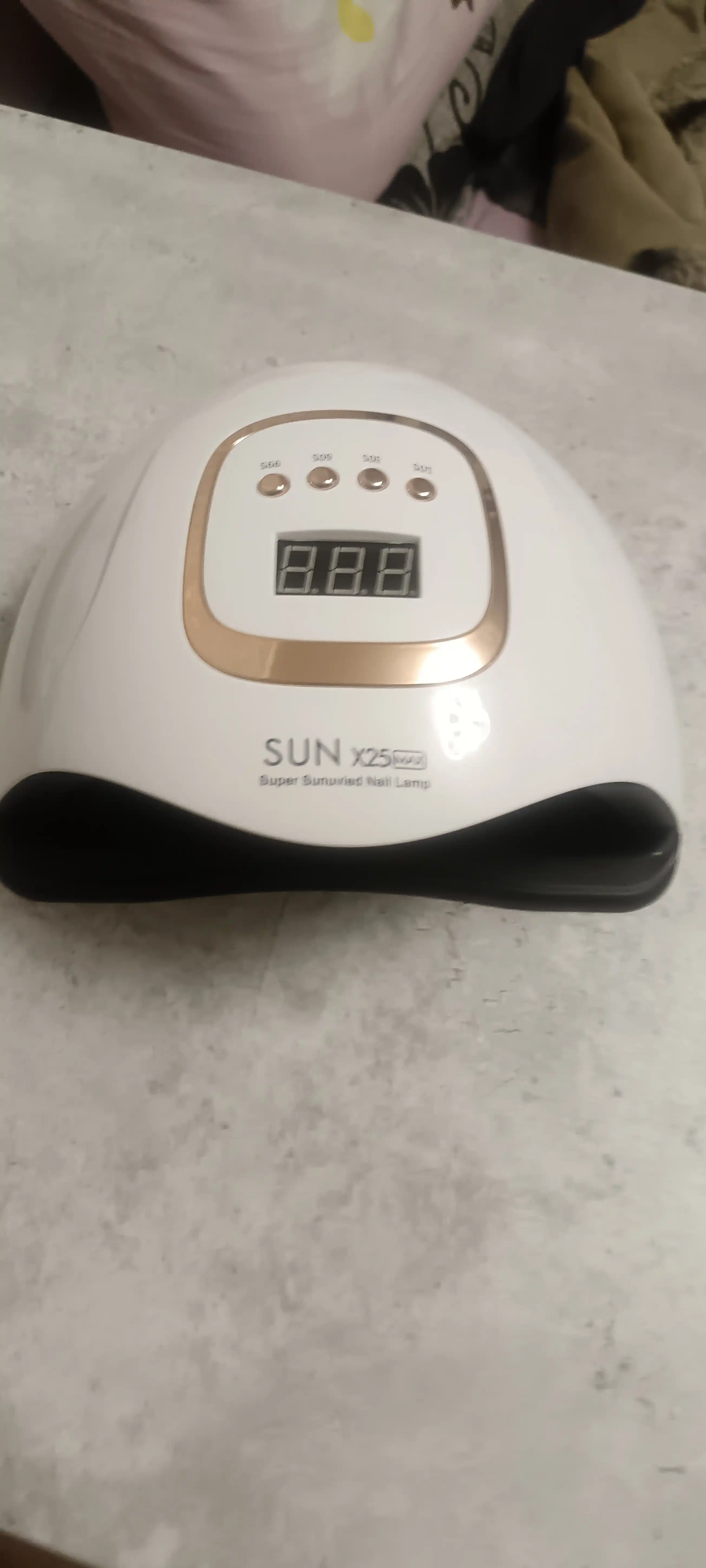 SUN Х25 MAX manikyur va pedikyur uchun professional lampa, 380W, tirnoqlarni quritish