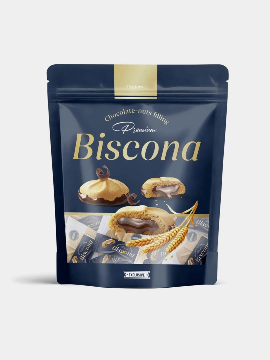 Biskona (shokolad-yong‘oqli masalliq) (340 gr) X 2 dona