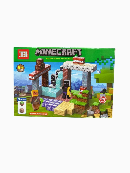Магнитный конструктор Minecraft (184 детали)
