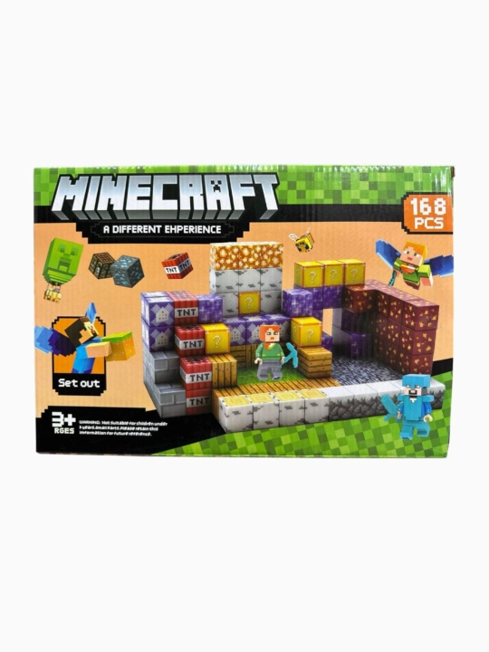 Магнитный конструктор Minecraft (168 деталей)