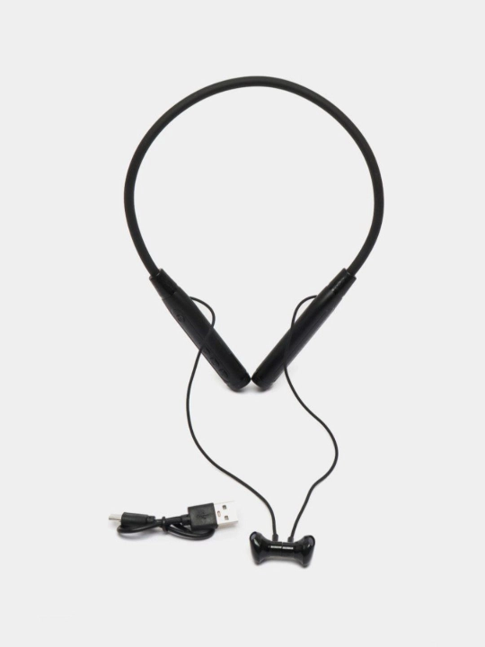 GH L7 Bluetooth Sport Quloqchin Bo‘yinga osiladigan Simsiz Naushnik, Mikrofon, Kuchli Bass