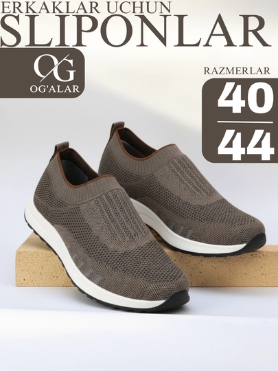 Erkaklar sliponlari, ish va kundalik uchun, erkaklar oyoq kiyimlari, OG'ALAR - 