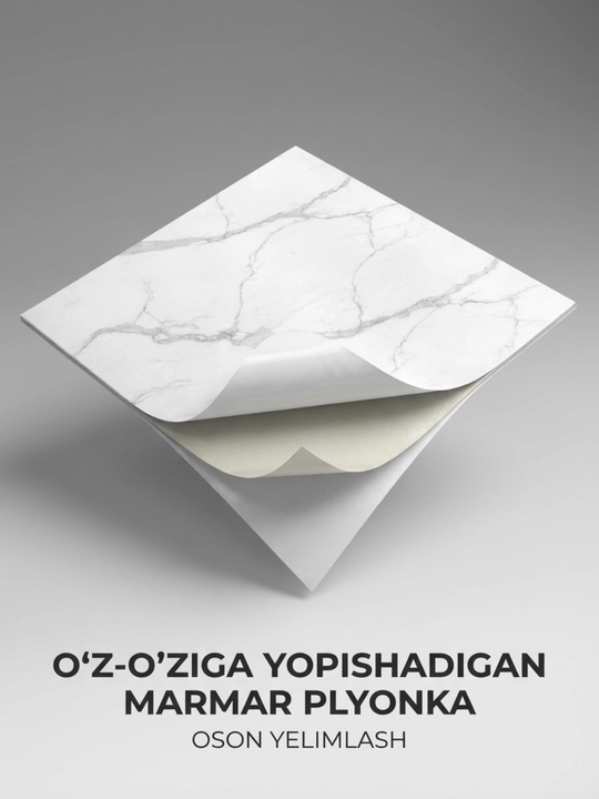 Samokleyka 3D aboylar devor uchun,  vanna va oshxona uchun xona bezaklari, oboylar