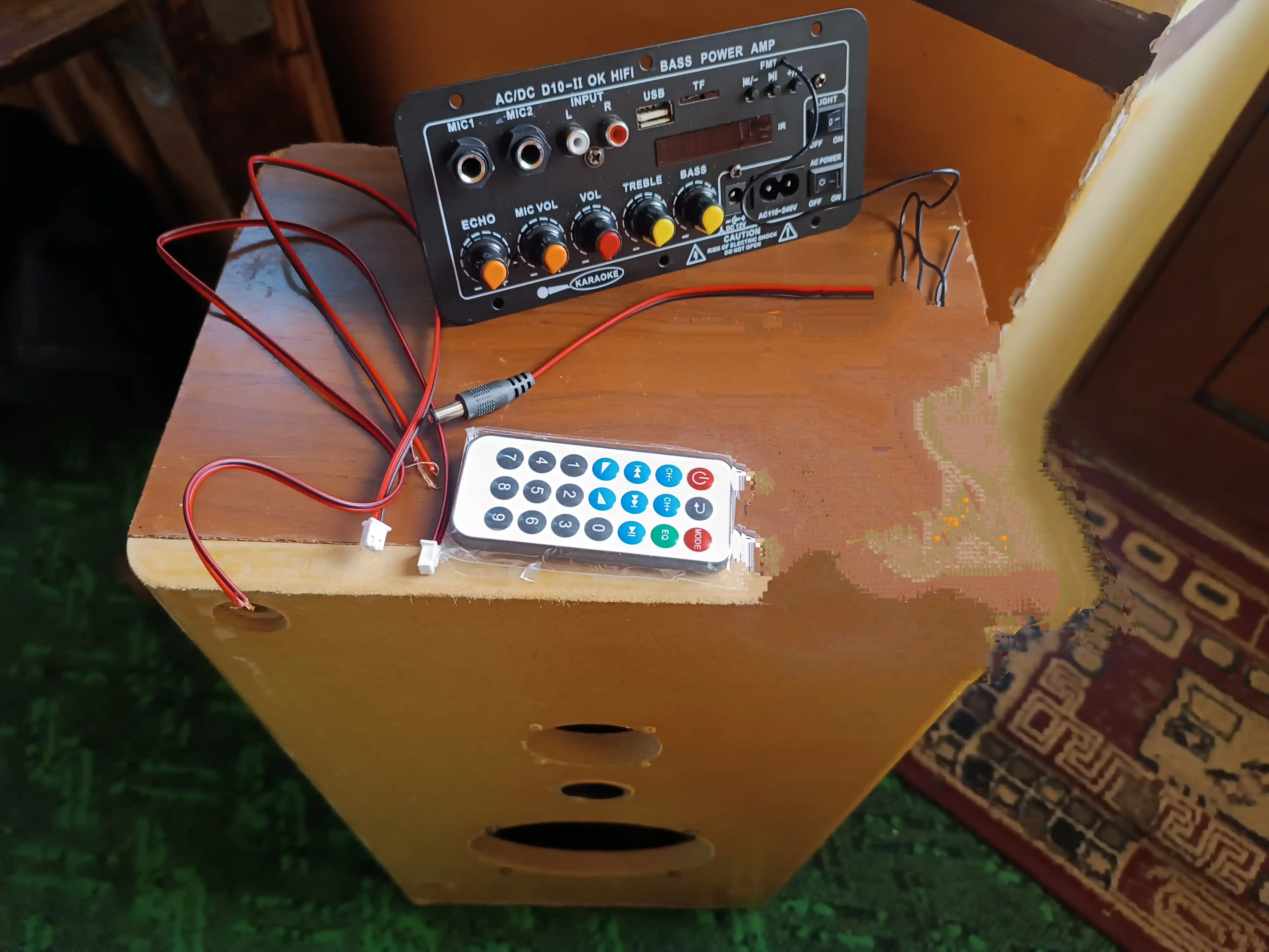 D10-II 120Вт BT/AUX/USB/TF аудиоусилитель, 1.1 канал, с сабвуфером
