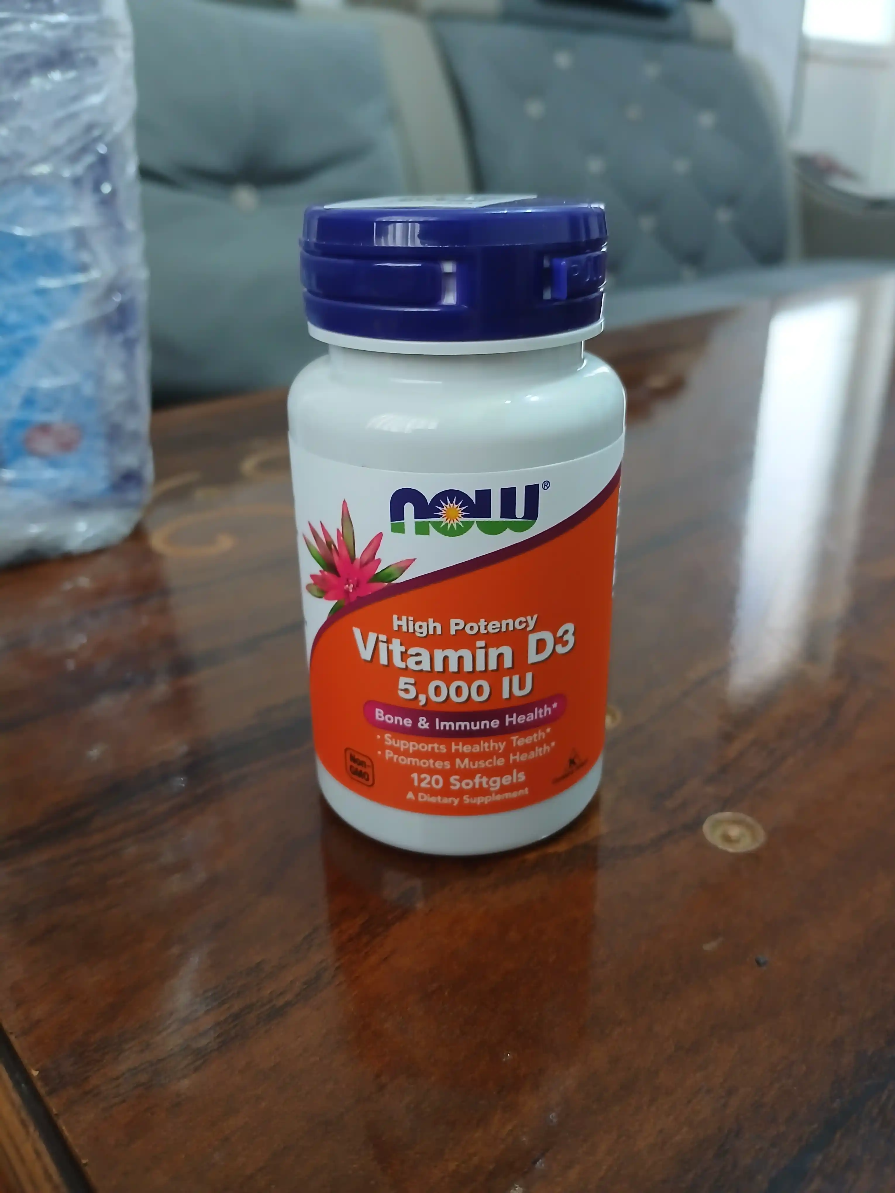 NOW Foods, Vitamin D3 5000 ME, 10000 ME yumshoq kapsulalar, Halol