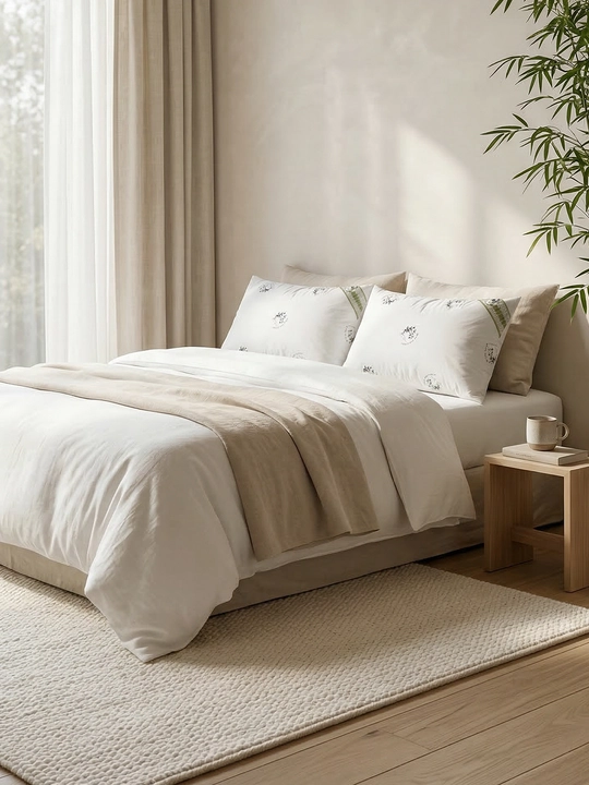Yostiq Bamboo, Anti-stress, 50x70 va 70x70 sm, uyqu uchun