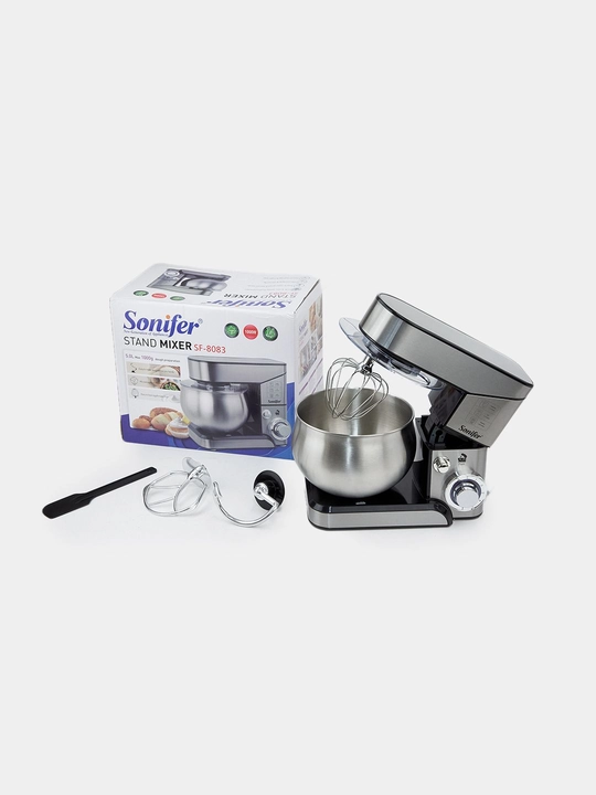 Planetar mikser Sonifer SF-8083 / SF-8166, 5L, 6 tezlik, oshxona mikseri