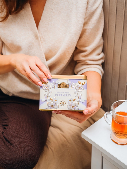 Чай Ahmad Tea English Garden Earl Grey 12×40, пакетированный, ж/б банка * * - 