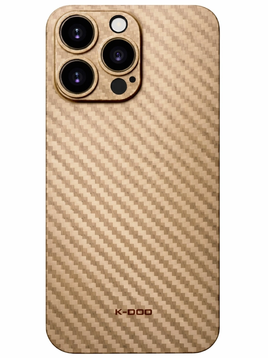 K-DOO Air Carbon Skin karbon g‘ilof iPhone 16 Pro / 16 Pro Max / 17 Pro Max