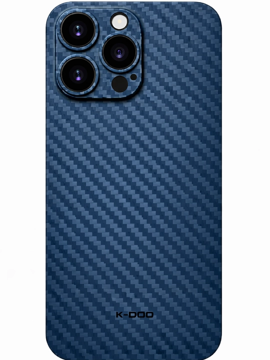 K-DOO Air Carbon Skin karbon g‘ilof iPhone 16 Pro / 16 Pro Max / 17 Pro Max