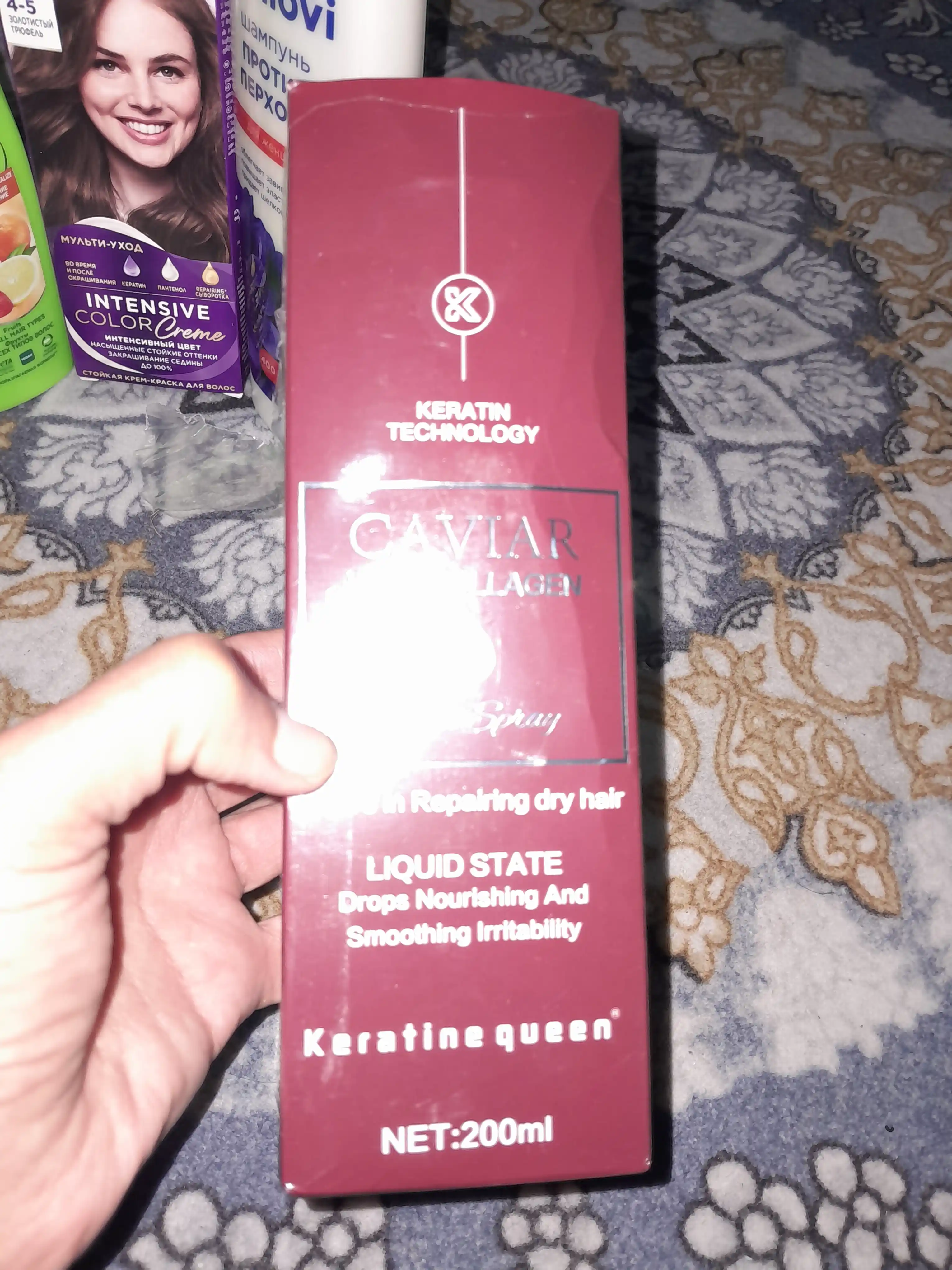 Спрей для волос Keratin Queen с кератином и минералами термозащита 200 мл