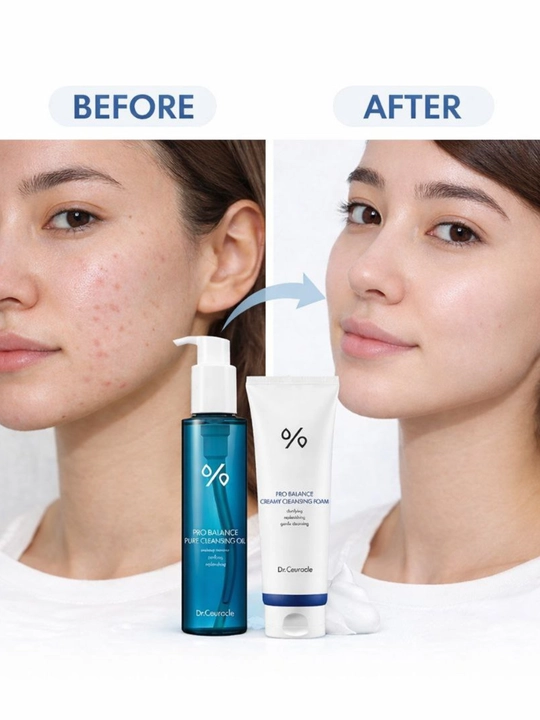 Набор для снятия макияжа Dr.Ceuracle Pro Balance Cleansing Set, гидрофильное масло + пенка