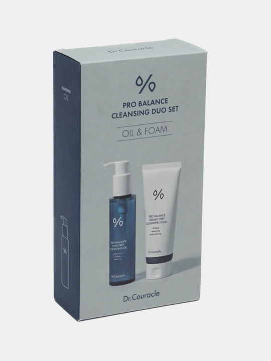 Набор для снятия макияжа Dr.Ceuracle Pro Balance Cleansing Set, гидрофильное масло + пенка