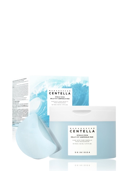 Гидрогелевые ампульные пэды для SOS увлажнения SKIN1004 Hyalu-Cica Jelly-Fit Ampoule Pad - 