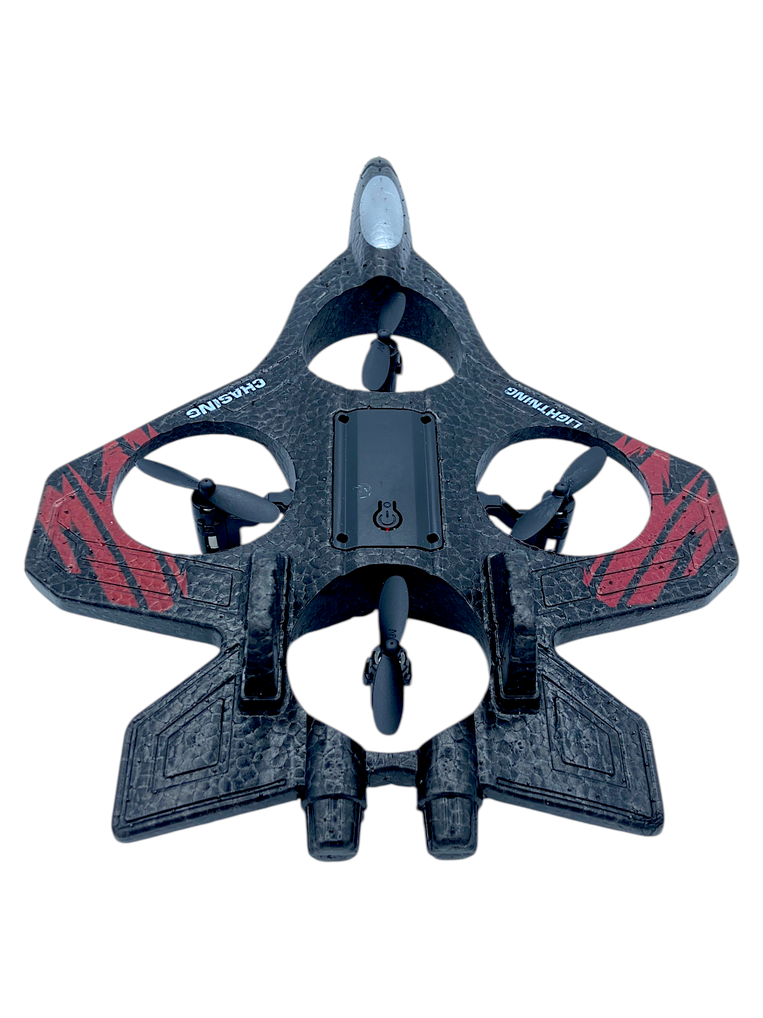 Radio boshqariladigan Fighter dron samolyot, 360° fokus, RGB chiroqli oyinchoq, bolalarga