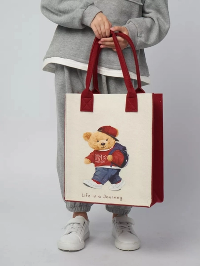 Яркие и веселые детские сумочки!, для мальчиков и девочек — SAFANUR-SHOPPER-ЛАЙМ