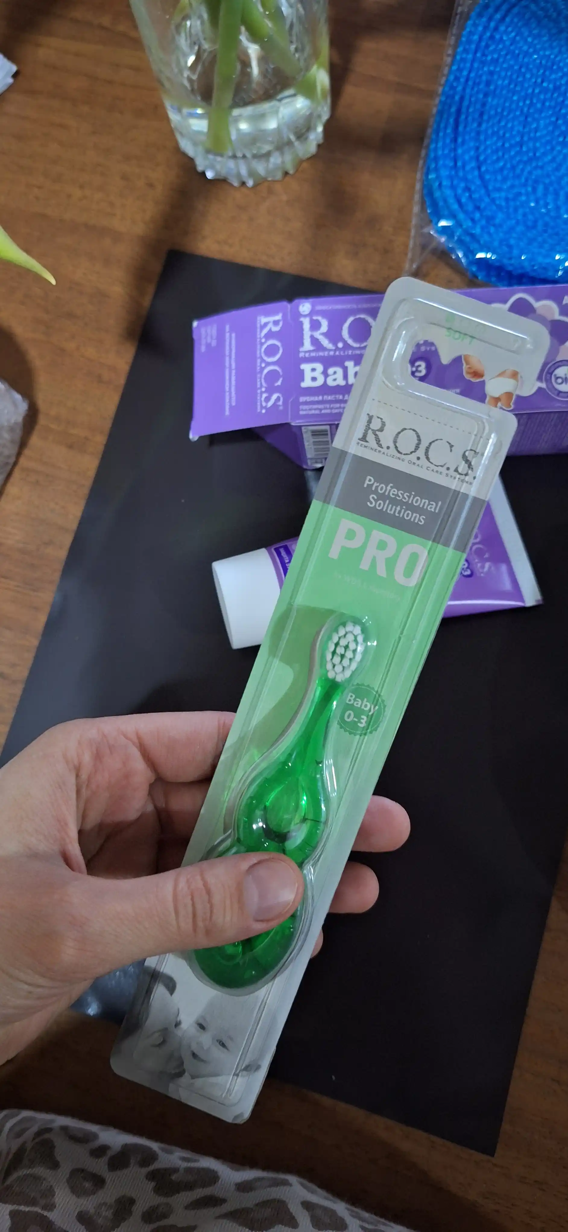 Зубная щетка "R.O.C.S.PRO Baby для детей от 0 до 3 лет" (Зеленый)