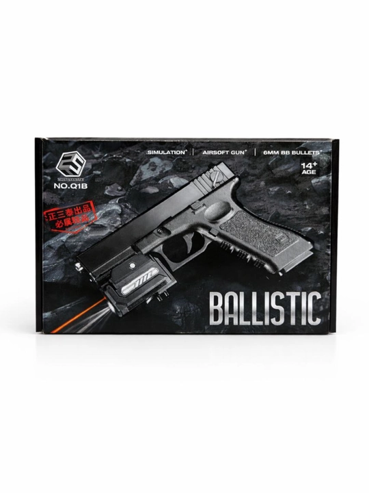 Glock AirSoft quroli, bolalar uchun metall to'pponcha, pnevmatik