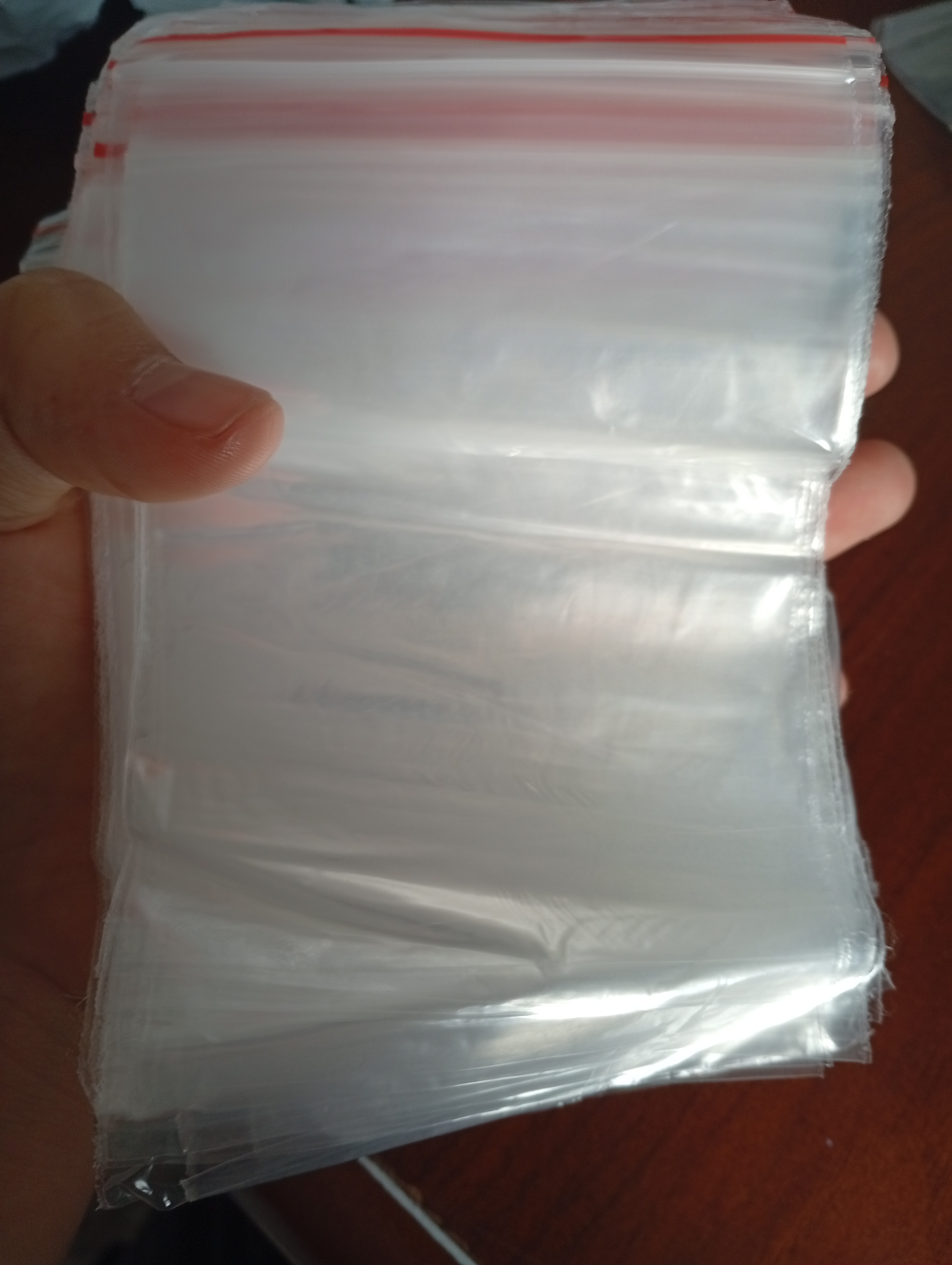 Zamokli paketlar Zip-lock, 100 dona