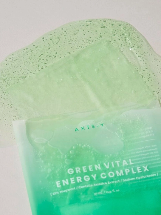 AXIS-Y Green Vital Energy Complex energiya beruvchi matoli yuz niqobi