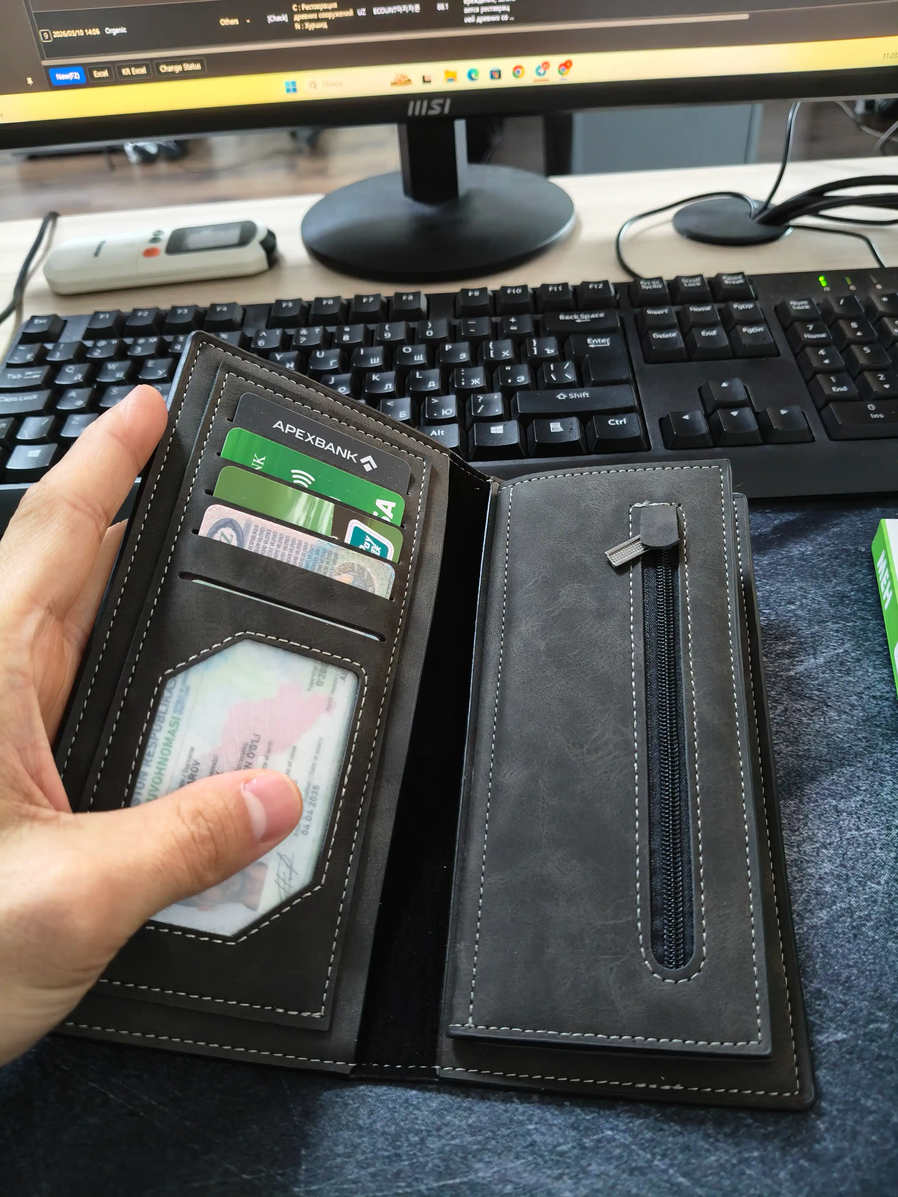 Hamyon Baellerry Classic Long Wallet 3070 erkaklar uchun
