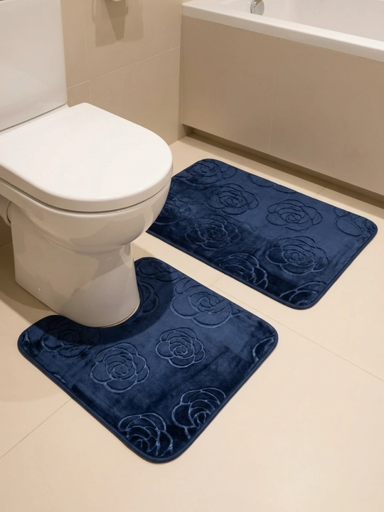 Коврики для ванной набор 2 шт 50×80 60×100 и 40×50 антискользящие мягкие