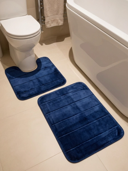 Коврики для ванной набор 2 шт 50×80 60×100 и 40×50 антискользящие мягкие