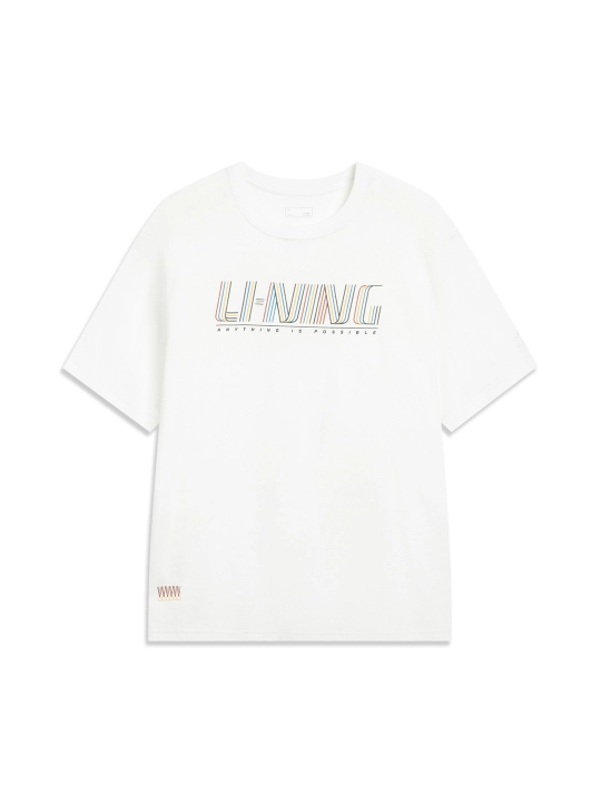 Мужская футболка Li-Ning AHSW391 с графическим принтом ANYTHING IS POSSIBLE - 