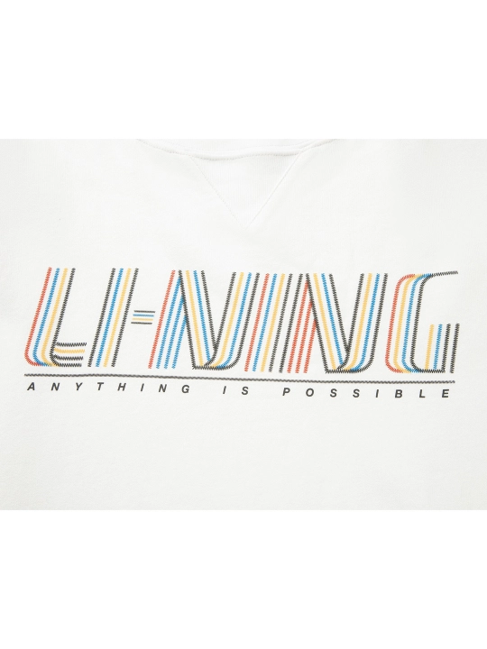 Erkaklar uchun Li-Ning AHSW391 ANYTHING IS POSSIBLE grafikali futbolka