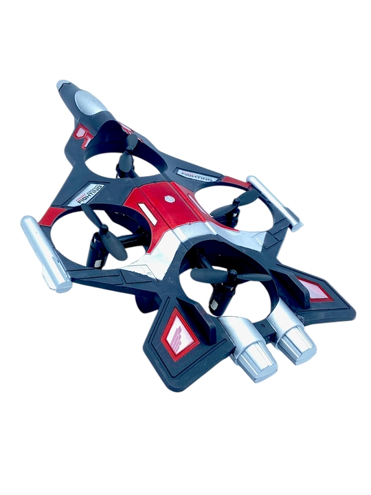 Радиоуправляемый самолет дрон Fighter, трюки 360°, с RGB подсветкой, игрушка детям