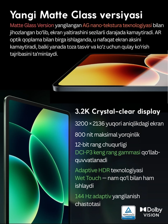 Планшет Xiaomi Pad 8 Pro, В бонус стилус,11.2",3.2K,144Гц,9200мАч, 45Вт, Snapdragon® 8 Elite