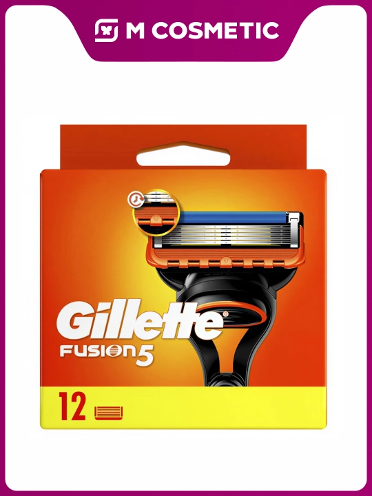 GILLETTE Fusion Сменные кассеты для бритья 12 шт - 