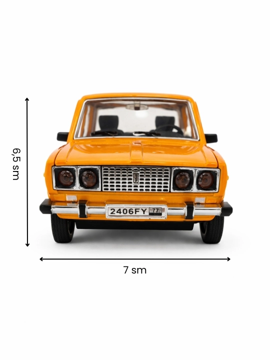 Jiguli 2106 avtomobil suveniri – kolleksion model mashina dekor, eshiklari ochiladi