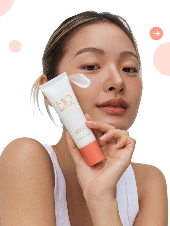 Крем-гель для проблемной кожи анти-акне "MIO BEAUTY"
