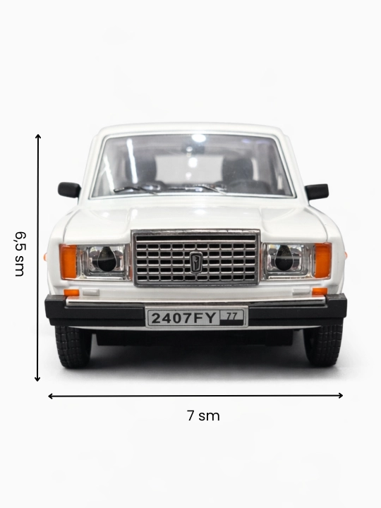 Jiguli 2107 avtomobil suveniri – retro kolleksion model mashina, metaldan yasalgan