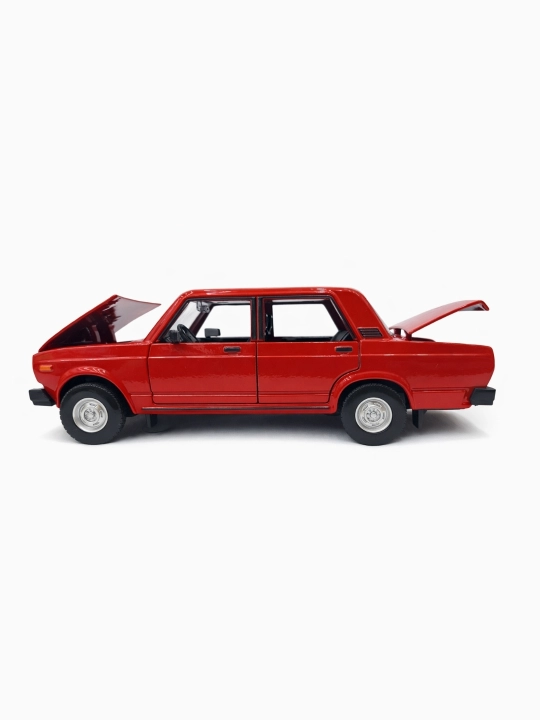 Jiguli 2107 avtomobil suveniri – retro kolleksion model mashina, metaldan yasalgan