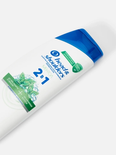 HEAD & SHOULDERS Шампунь, 2 в 1, Освежающий ментол, 200 мл