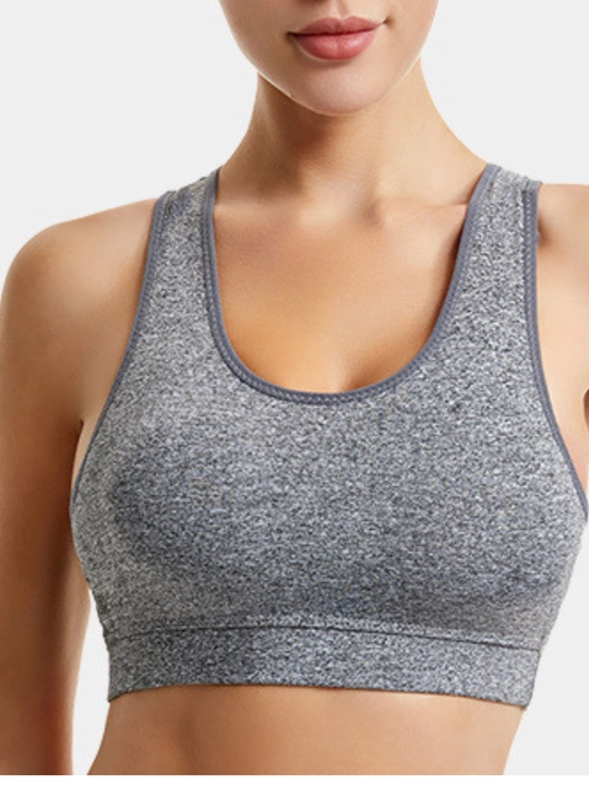 Ayollar uchun sport top, fitnes, yoga va yugurish uchun, nafas oladigan sport byustgalter