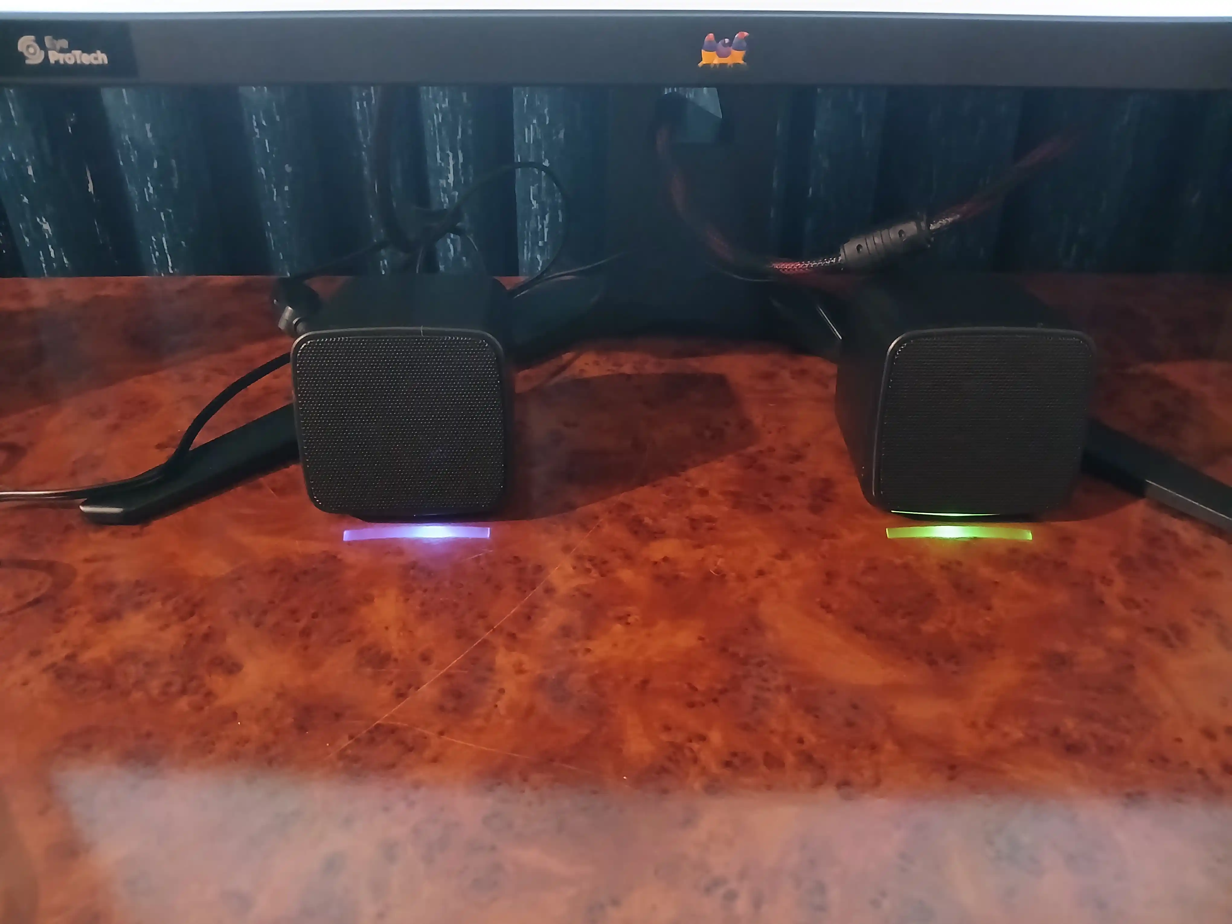 Колонки мини с RGB подсветкой, для компьютеров, смартфонов и ноутбуков, USB
